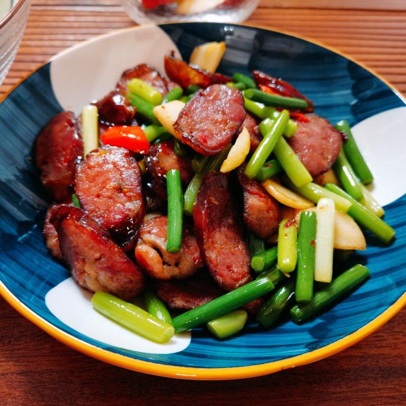 蚝油双笋炒腊肠