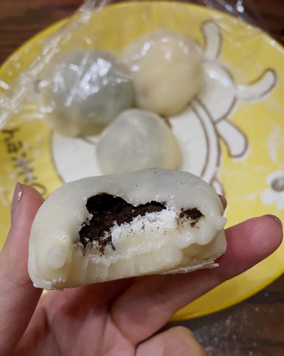 我自己做的奥利奥雪媚娘，被同事追着要链接