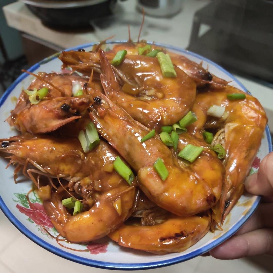 十分钟做好吃的红烧大虾