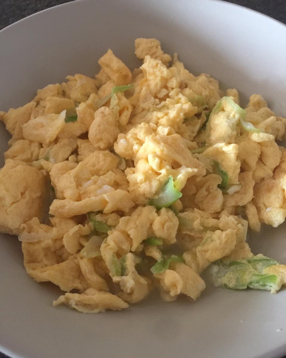私房大葱炒鸡蛋