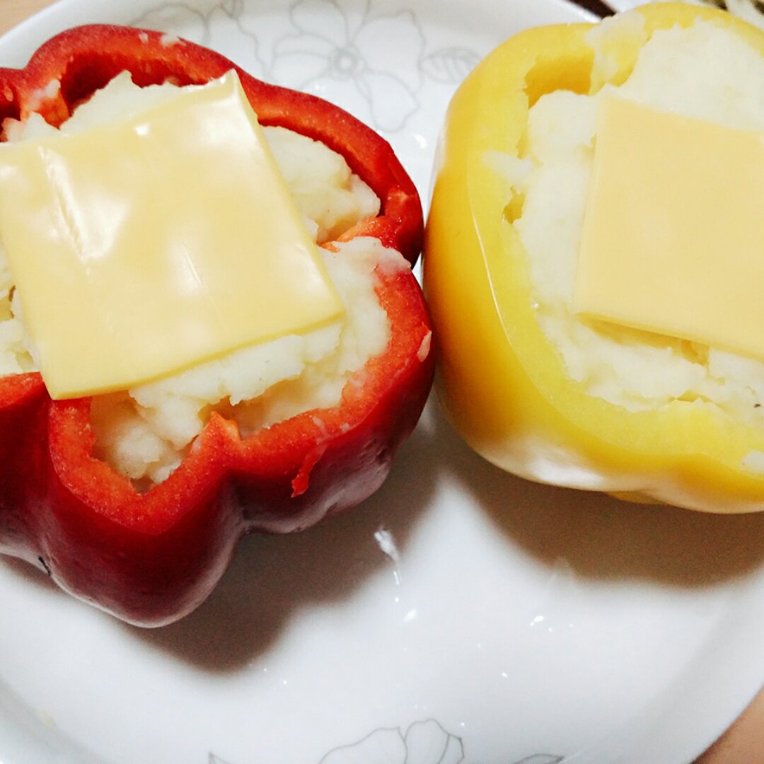 无油低脂土豆彩椒杯
