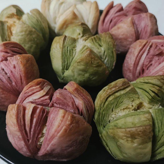 花开富贵之四种口味的椰蓉开口酥