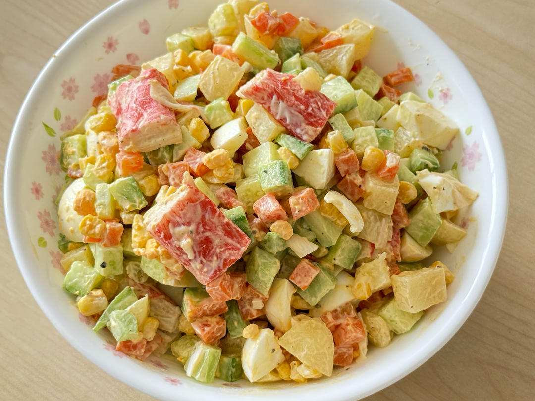 办公室土豆鸡蛋什锦沙拉的做法