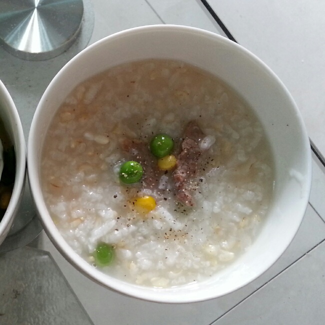 豌豆牛肉粥