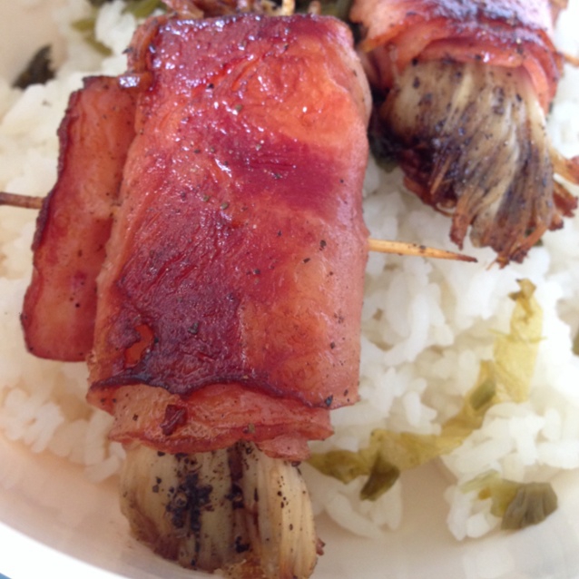 香煎培根金针菇卷