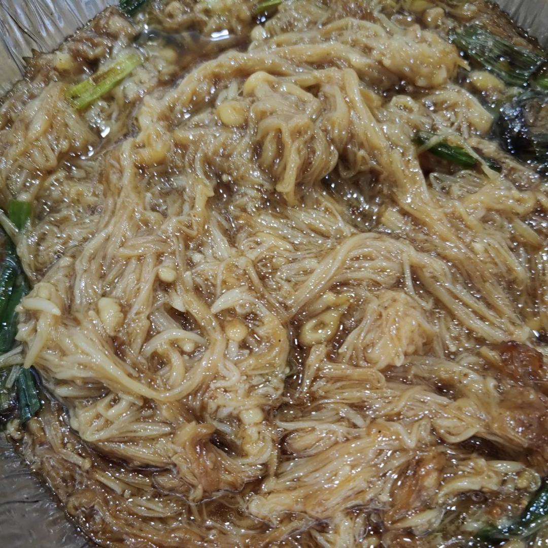 空气炸锅烤金针菇