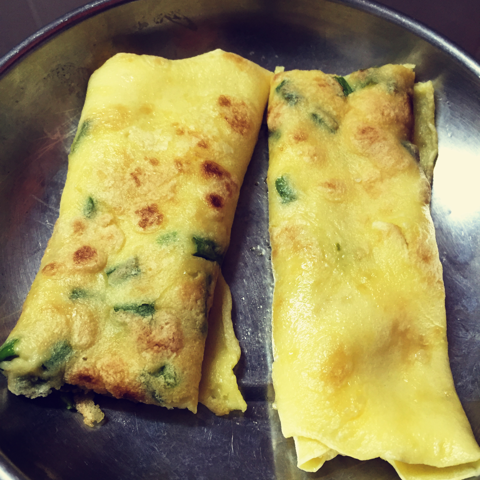 蛋香糯米饼