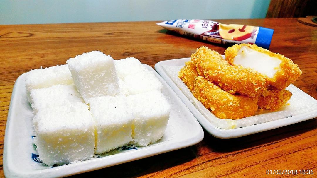 太棒啦！1个方子，做出2道口味一流的甜品！——椰奶小方&炸鲜奶