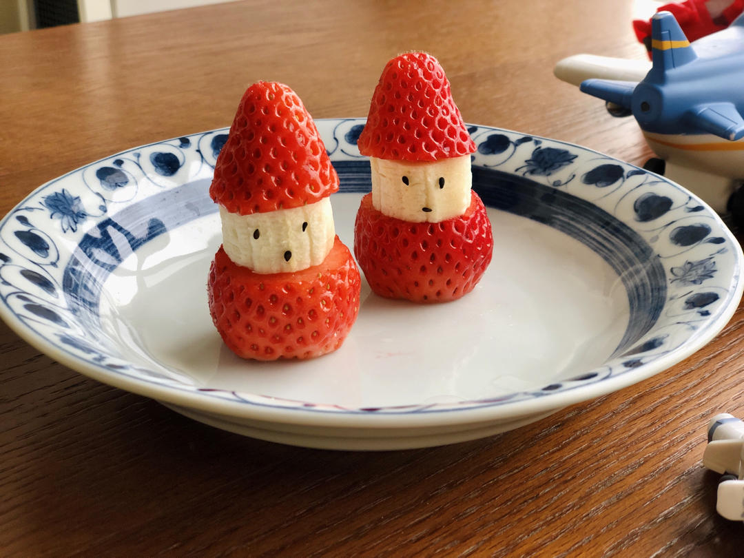 盼不来雪 堆个雪人也好啊 草莓山药小雪人