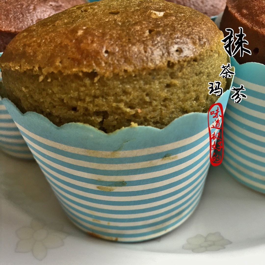 抹茶红豆玛芬