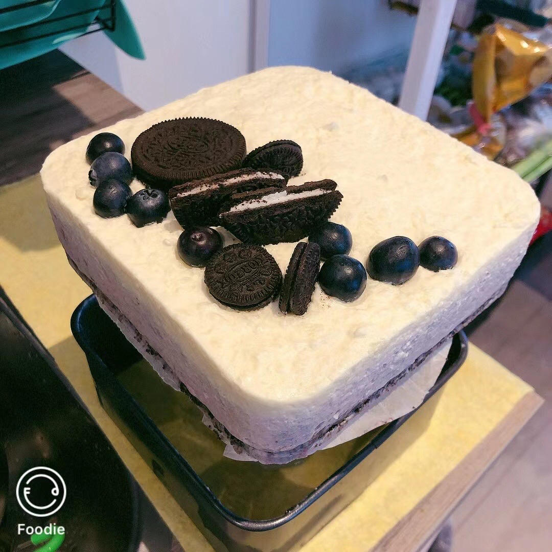 渐变蓝莓慕斯蛋糕🎂