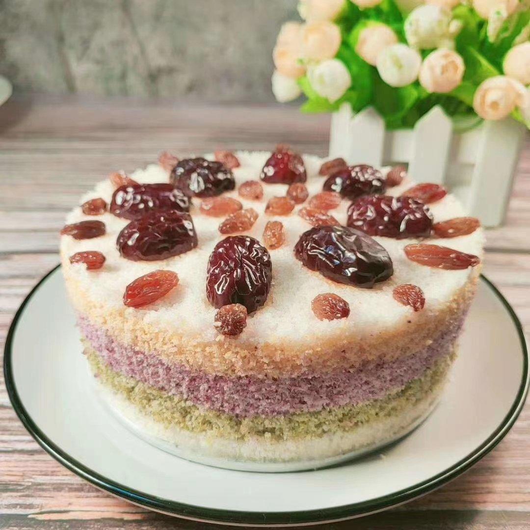 重阳节，带你做💯无添加五彩重阳糕🍰