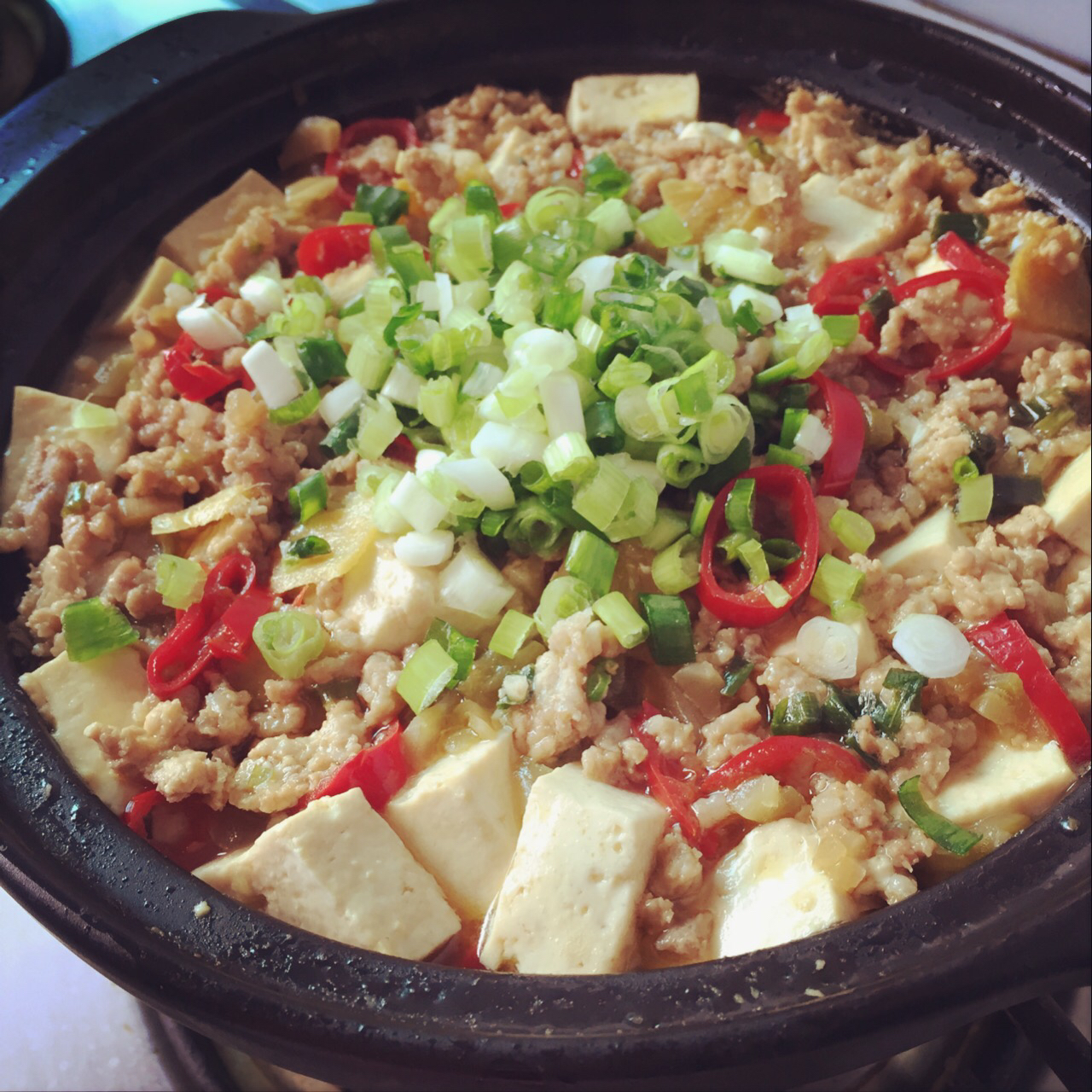 榨菜肉末蒸豆腐