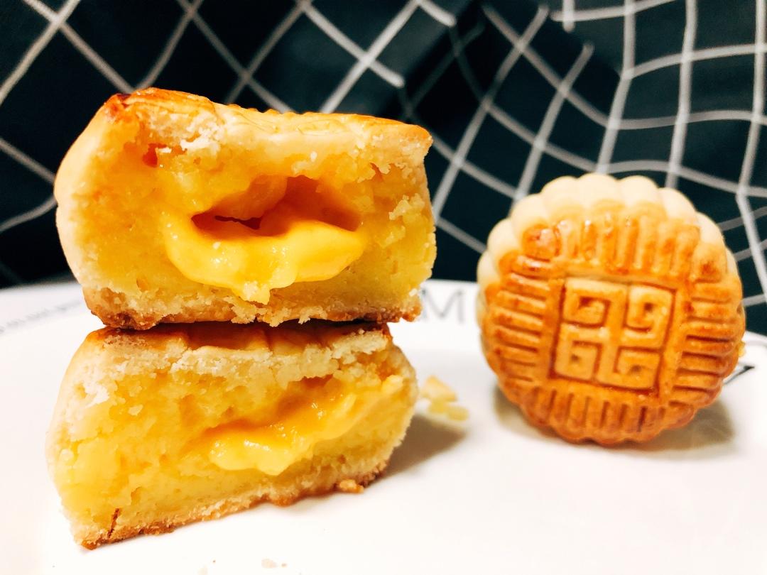 流心奶黄月饼（无吉士粉/转化糖浆版本）【曼食慢语】