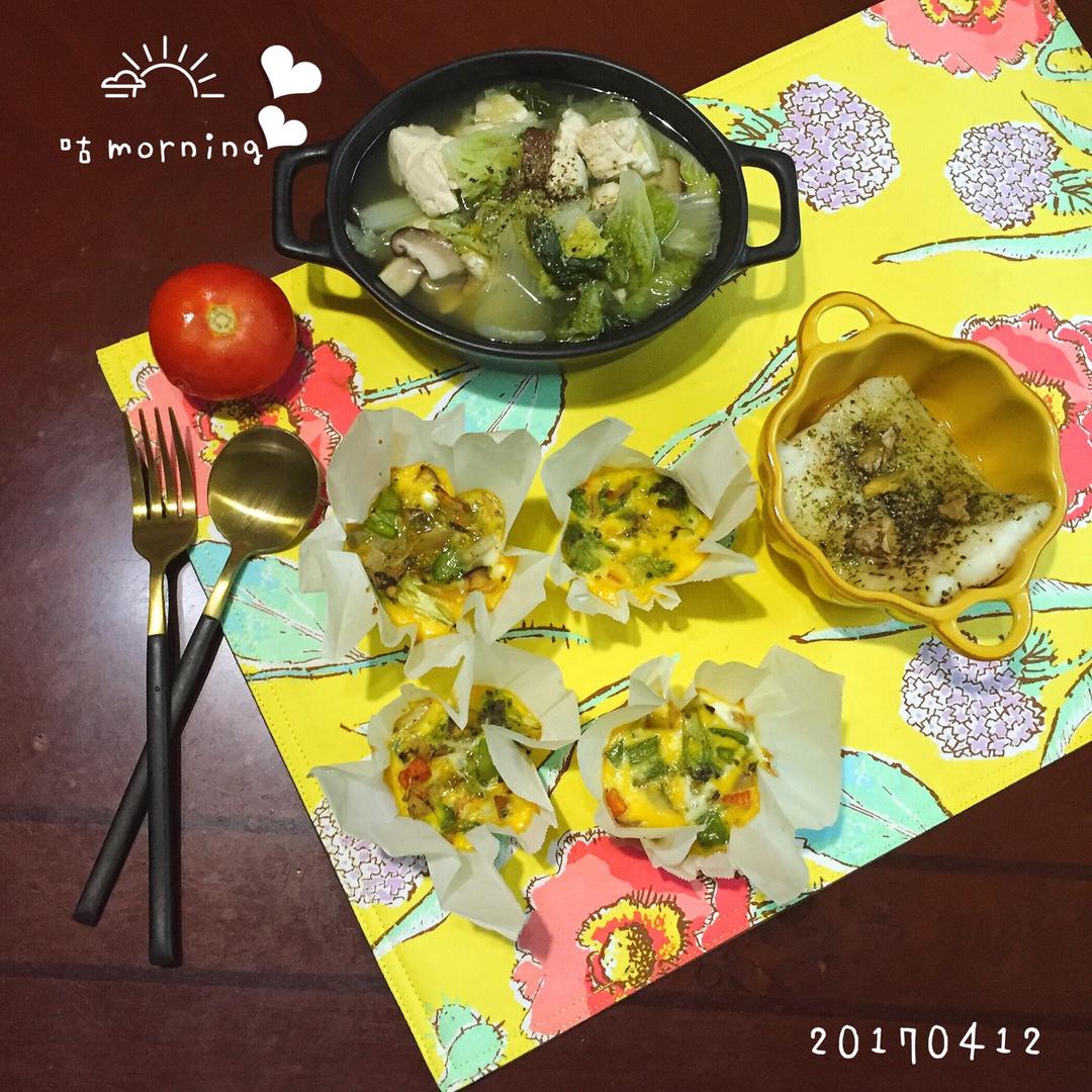 早餐鸡蛋杯cupcake Frittata