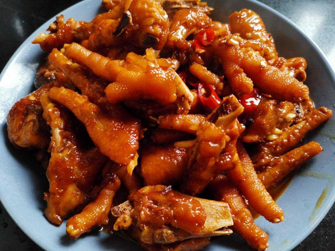 香辣烧鸡爪