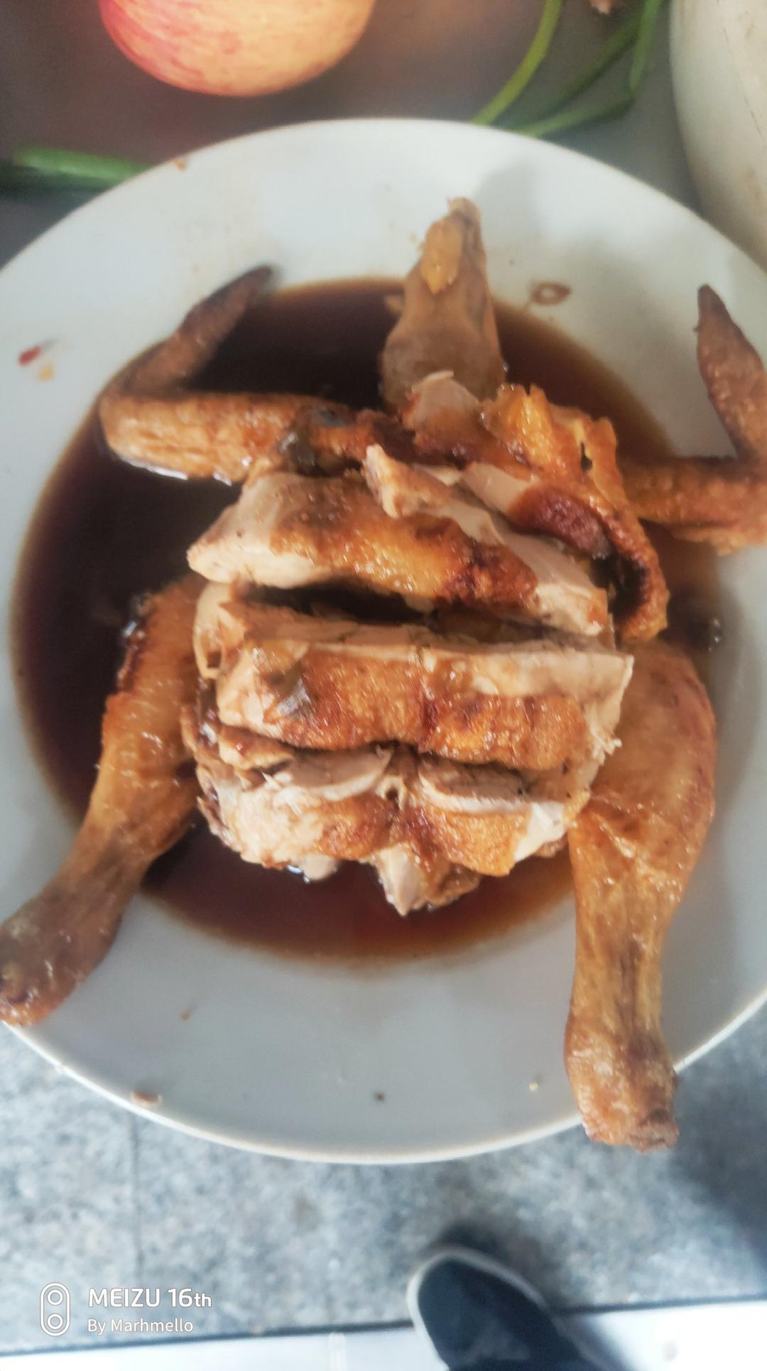 下厨房用户d3x1做的油淋仔鸡