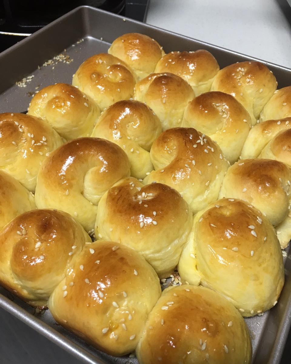 二次发酵脆底蜂蜜小面包