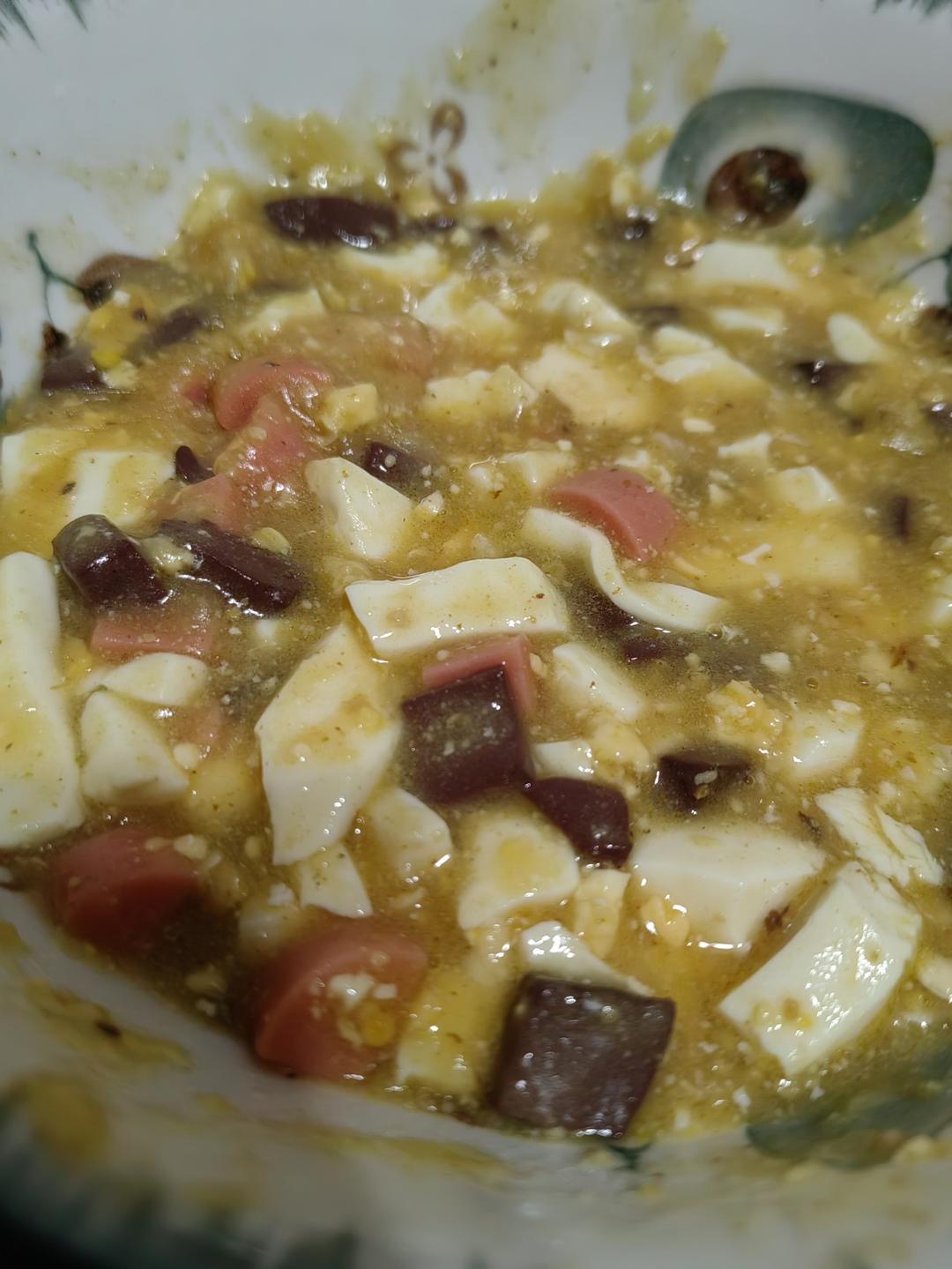 有颜味佳的蟹黄豆腐