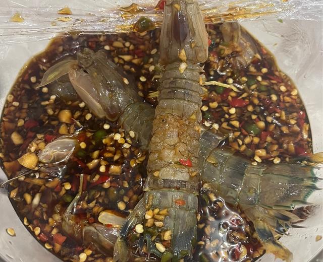 生呛虾，皮皮虾，三文鱼