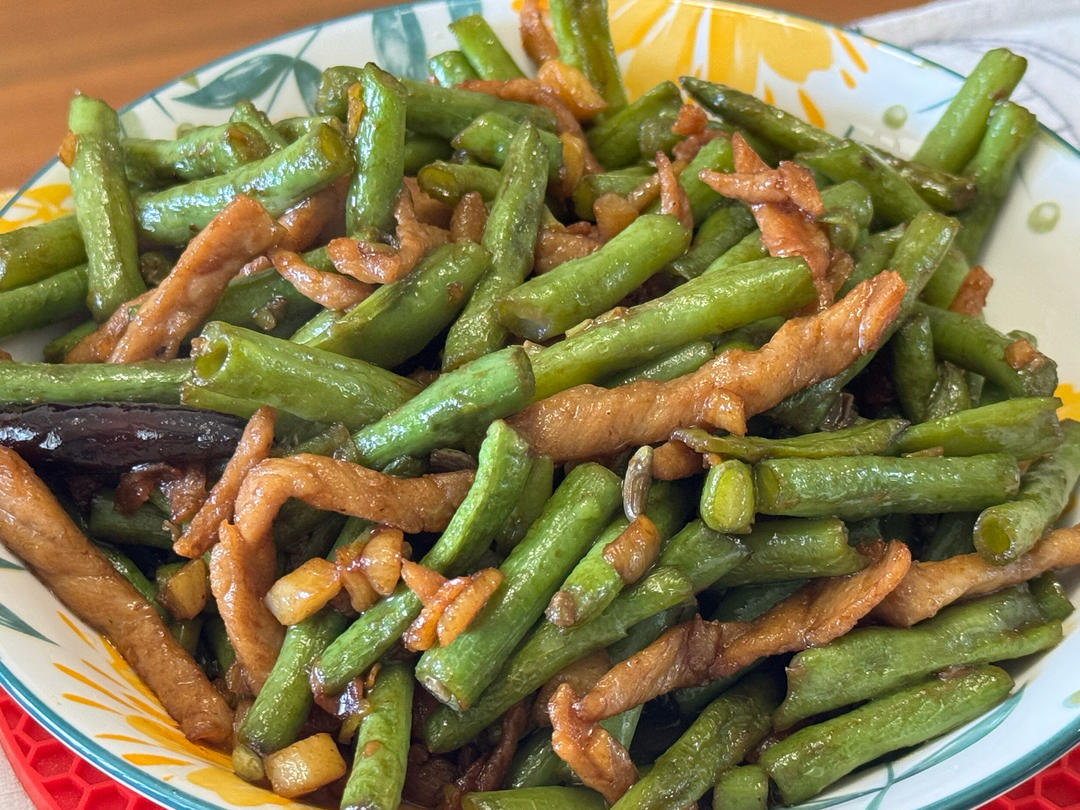 豆角炒肉丝
