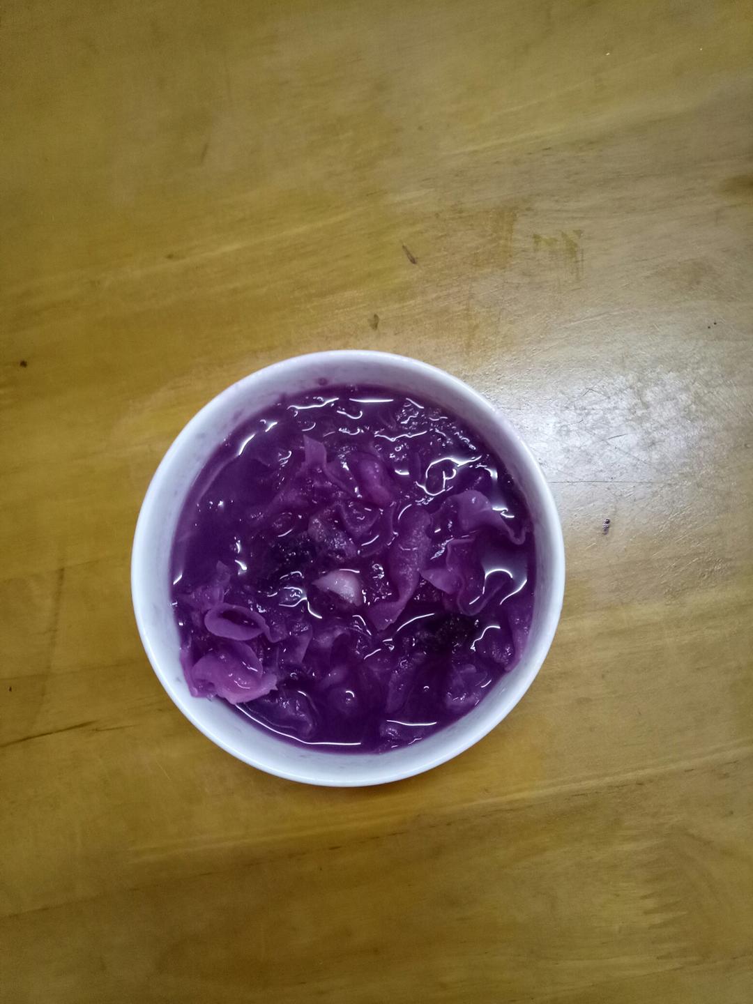 紫薯银耳羹