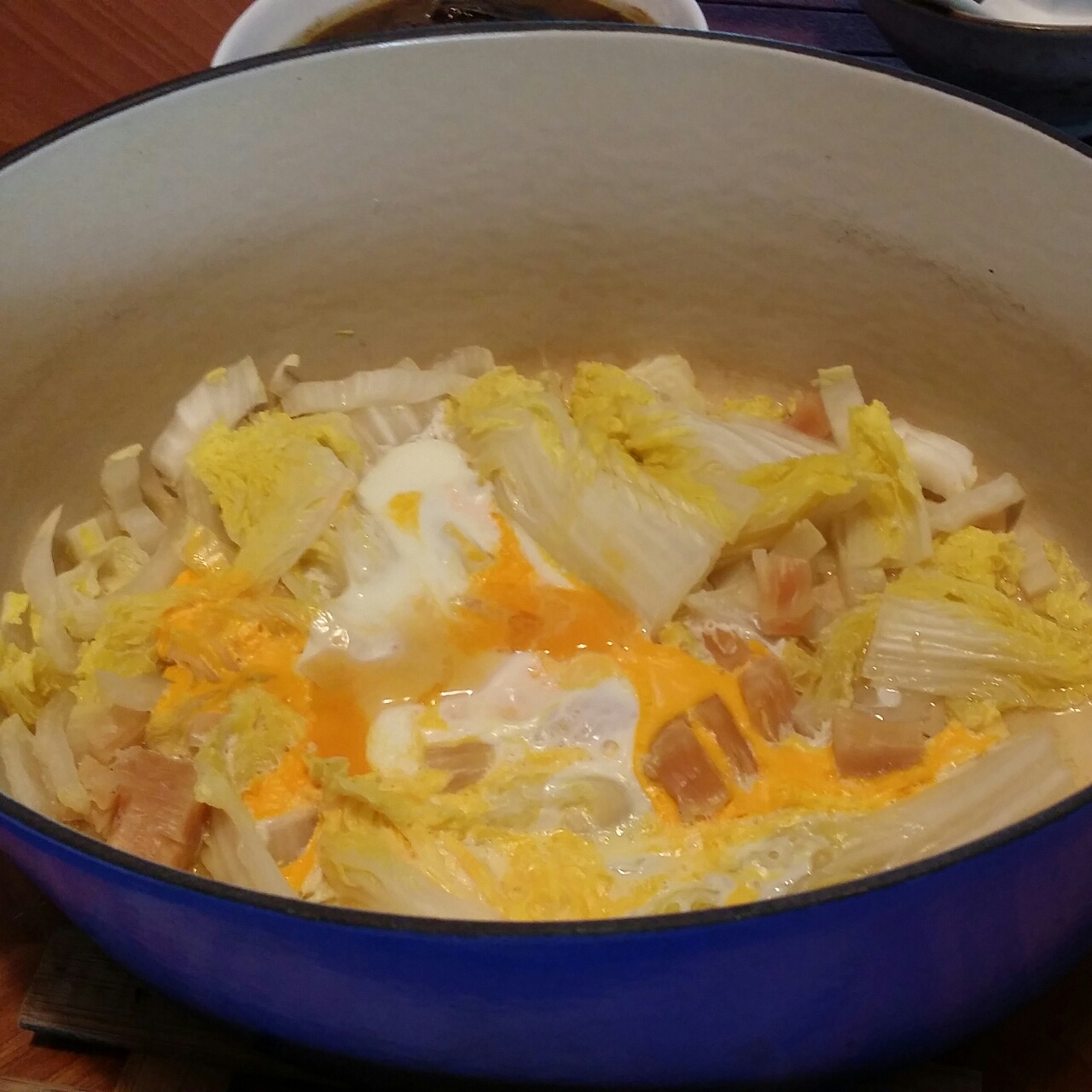 素赛螃蟹----干贝白菜滑蛋