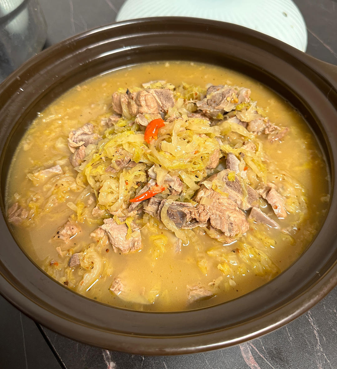 🔥好吃又减脂的—酸菜炖猪骨 （酸酸辣辣 馋哭隔壁小孩👧）