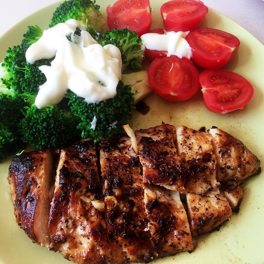 酷炫屌炸天好吃的煎鸡胸肉（香蒜蜂蜜煎鸡胸肉）