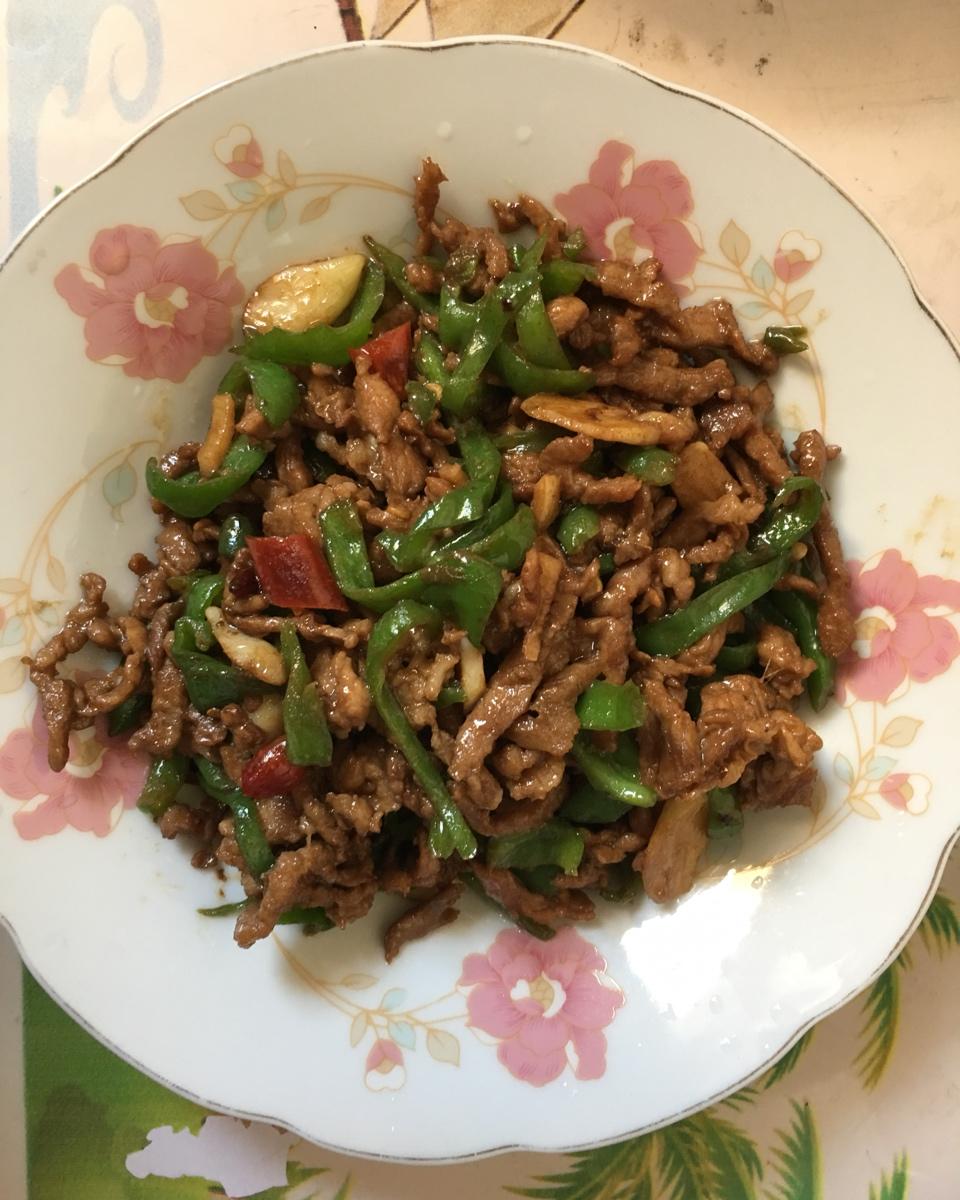 青椒炒肉丝