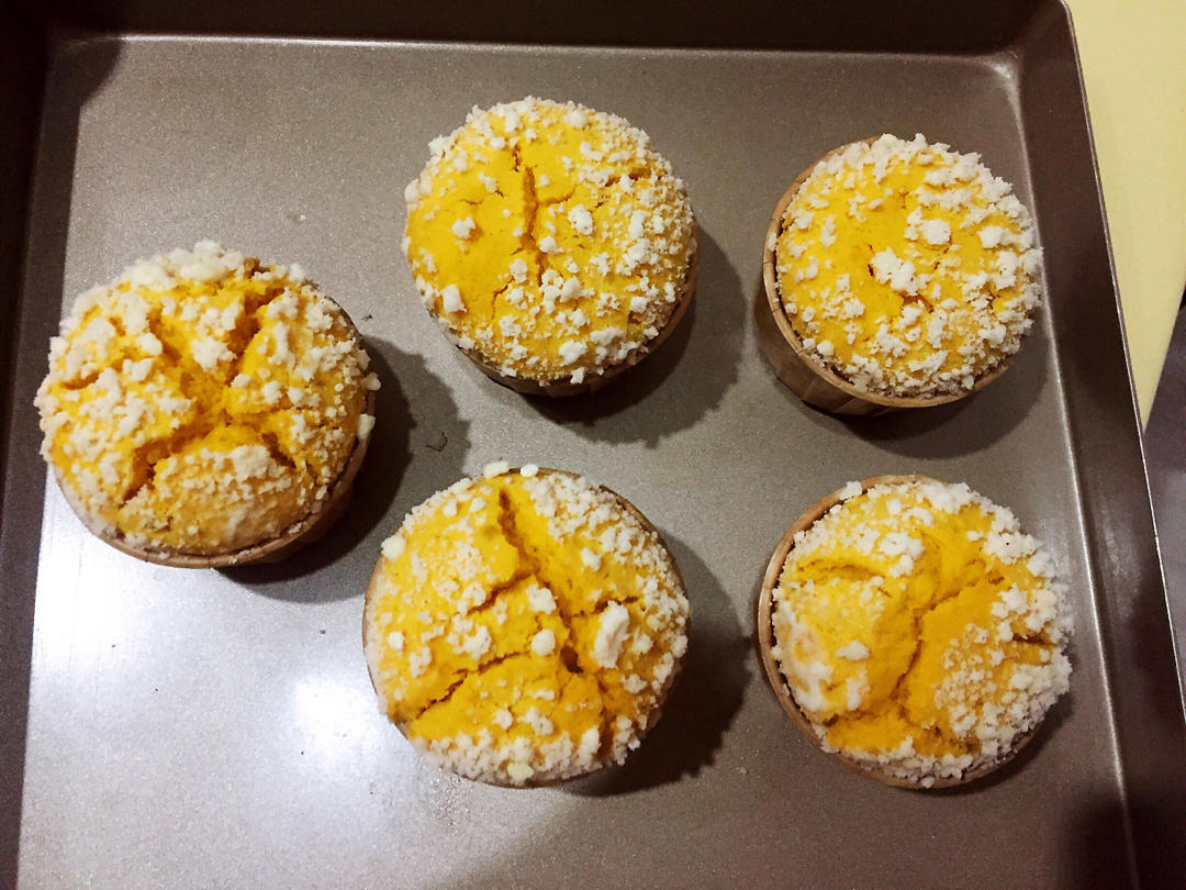 爆，爆，爆炸头的南瓜麦芬蛋糕！松软可口，超简单！