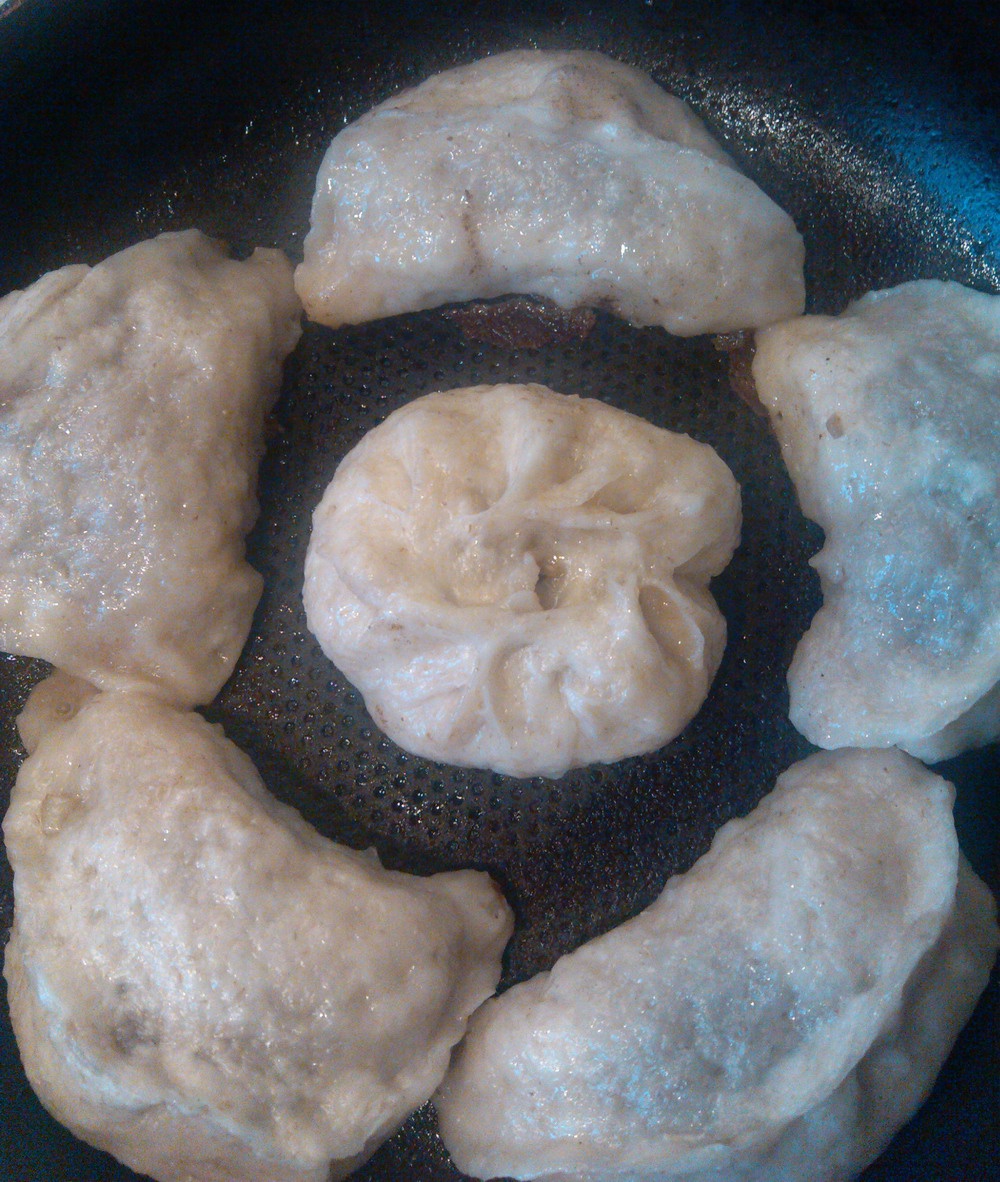 猪肉香葱水煎包