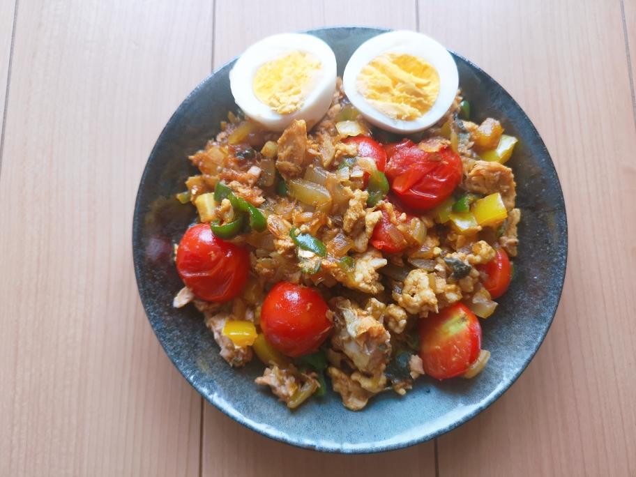 日式青花鱼肉末咖喱饭的做法