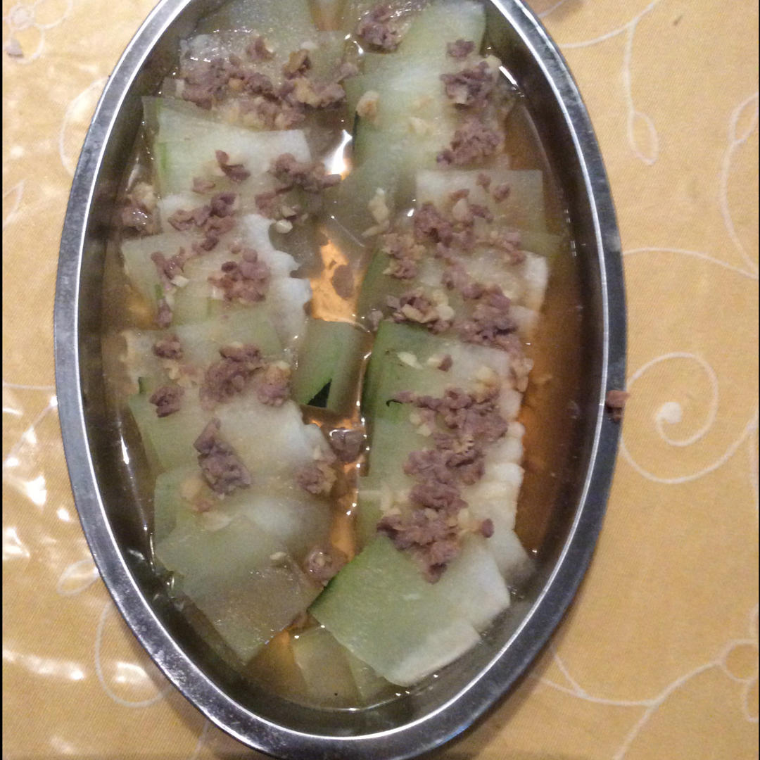 肉末蒸冬瓜