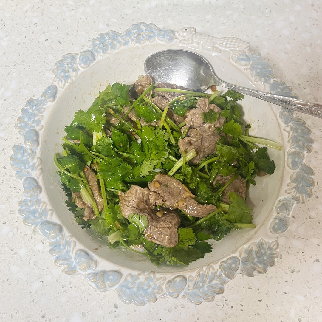 丈母娘吃了都夸的凉拌香菜牛肉