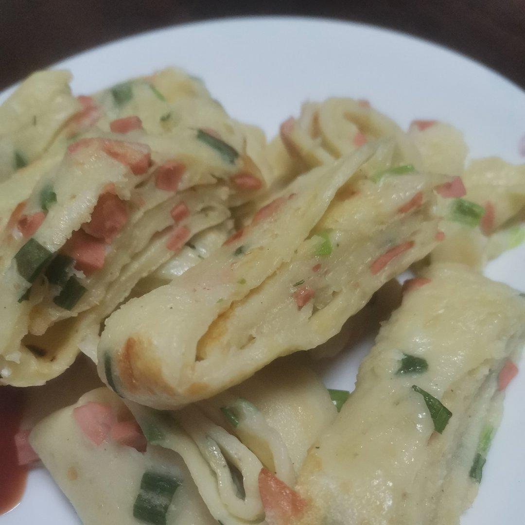 简单快手蔬菜鸡蛋煎饼