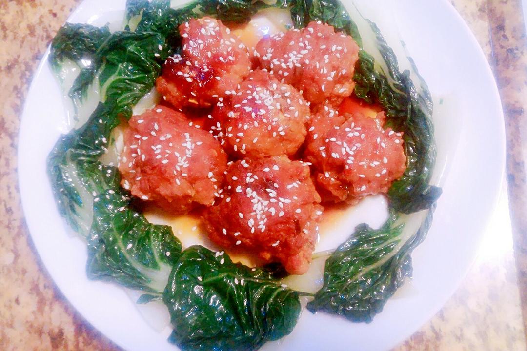 四喜丸子/红烧狮子头 Chinese Meatballs