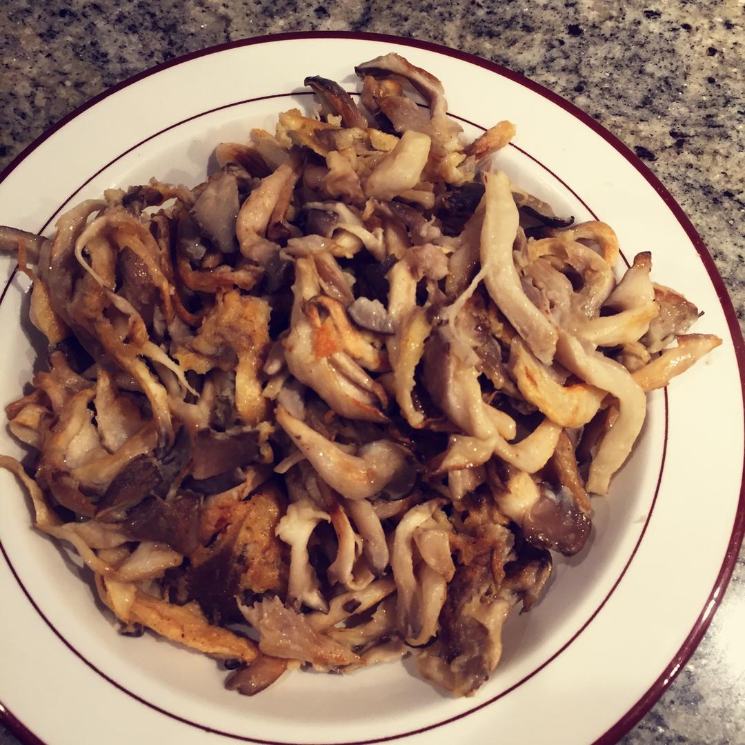 香煎平菇。