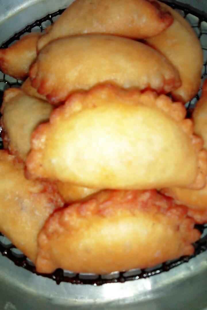 星百合做的油炸豆沙角