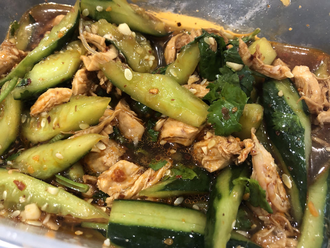 凉拌黄瓜鸡丝【万能凉拌汁】