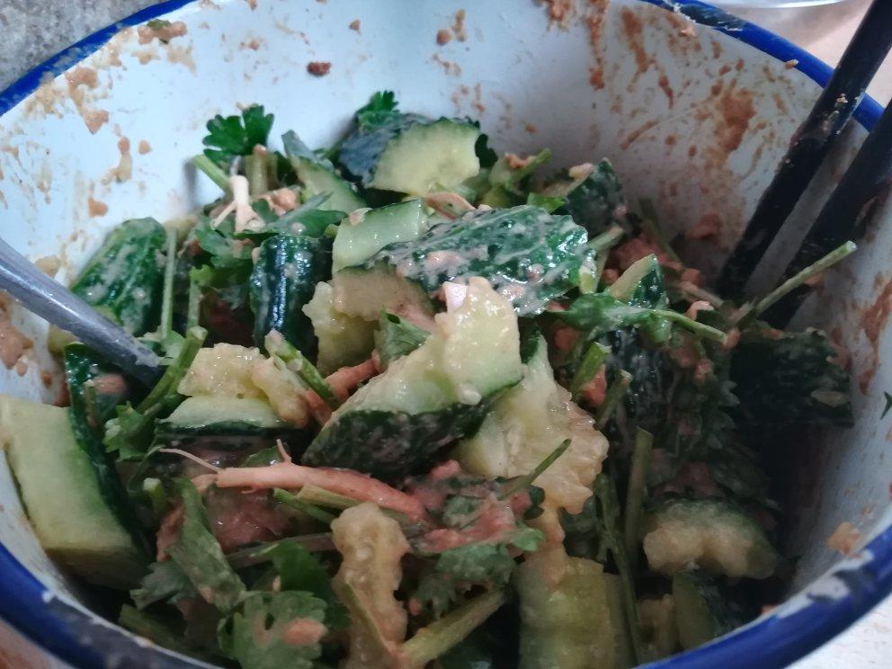 凉拌黄瓜【麻汁蒜蓉版】