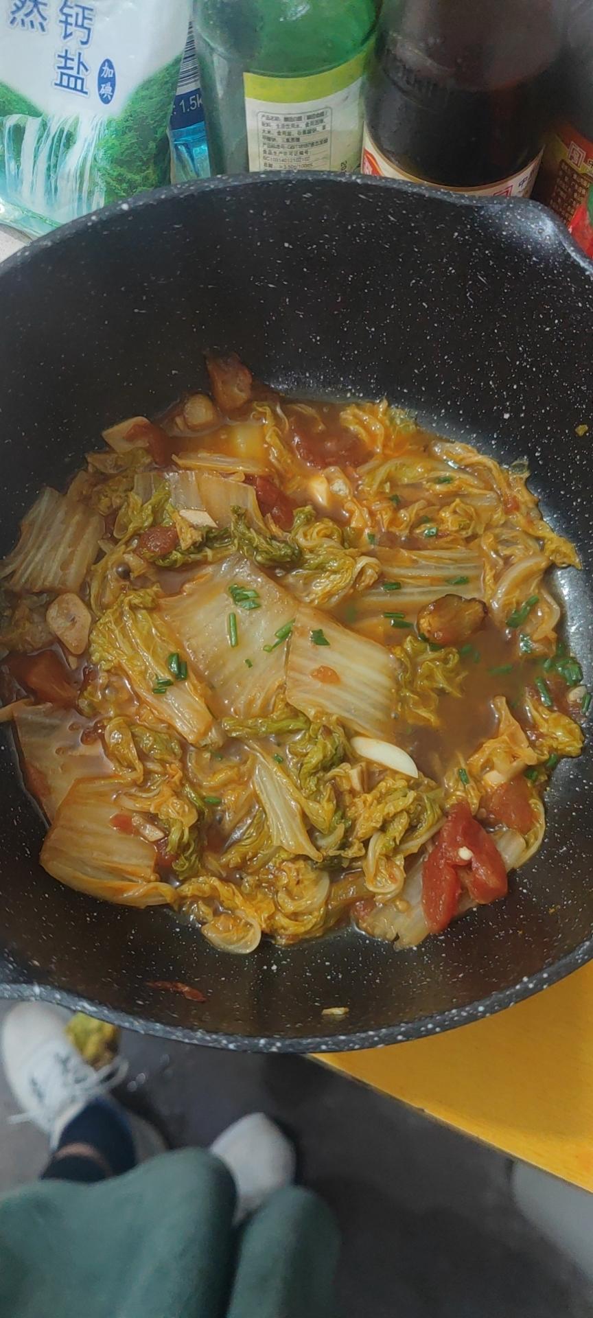 西红柿炒白菜