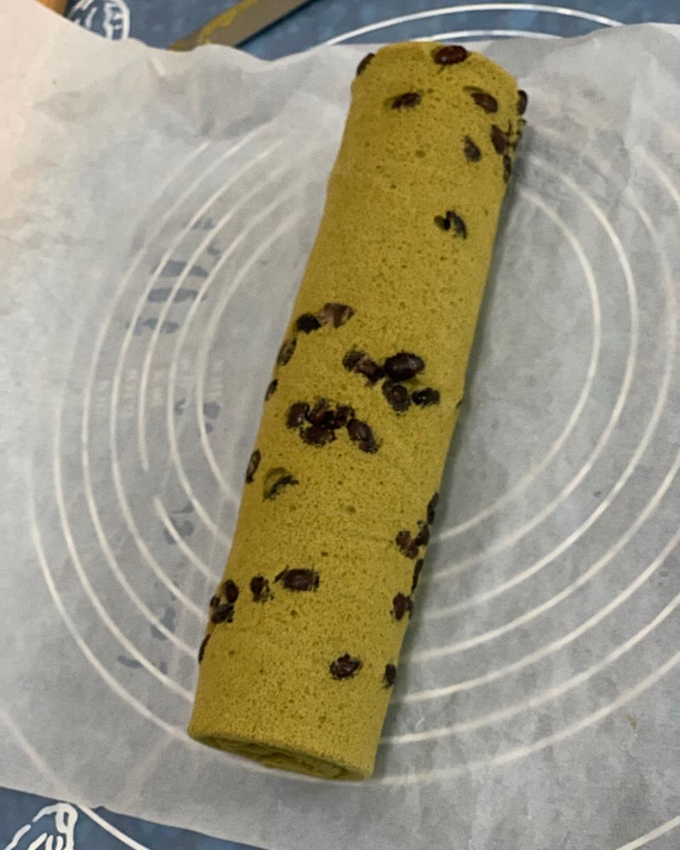细腻绵软抹茶红豆戚风【附蜜红豆分布均匀小技巧】