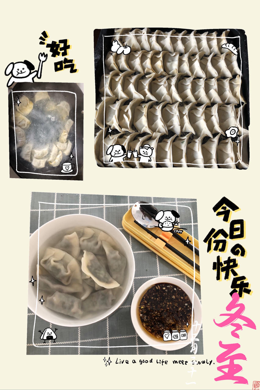 鲜肉地菜饺子