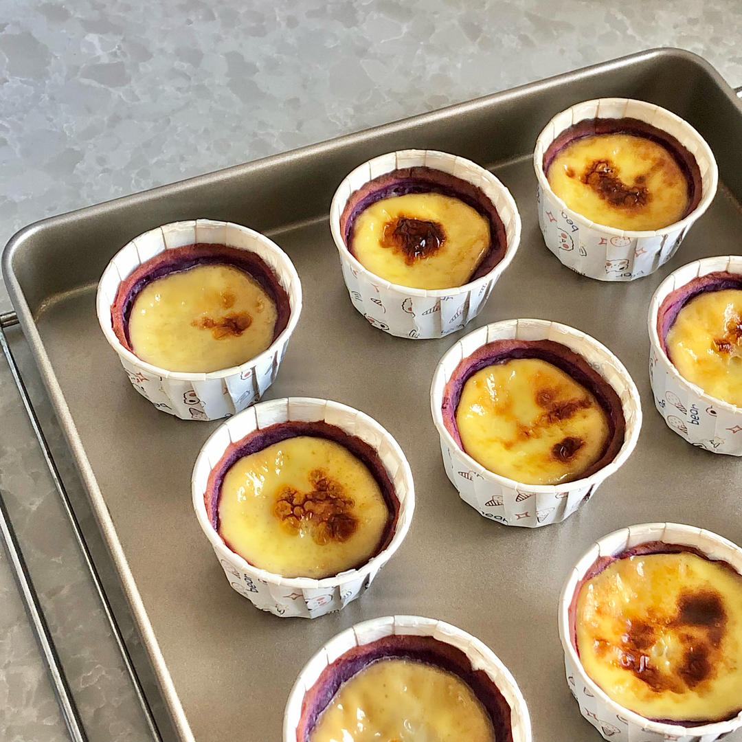 0糖油0面粉‼️芋泥麻薯布丁挞‼️糯叽叽·仅50卡