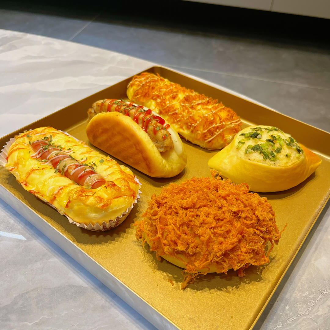 万能面包面团，一个面团解锁4款咸味面包