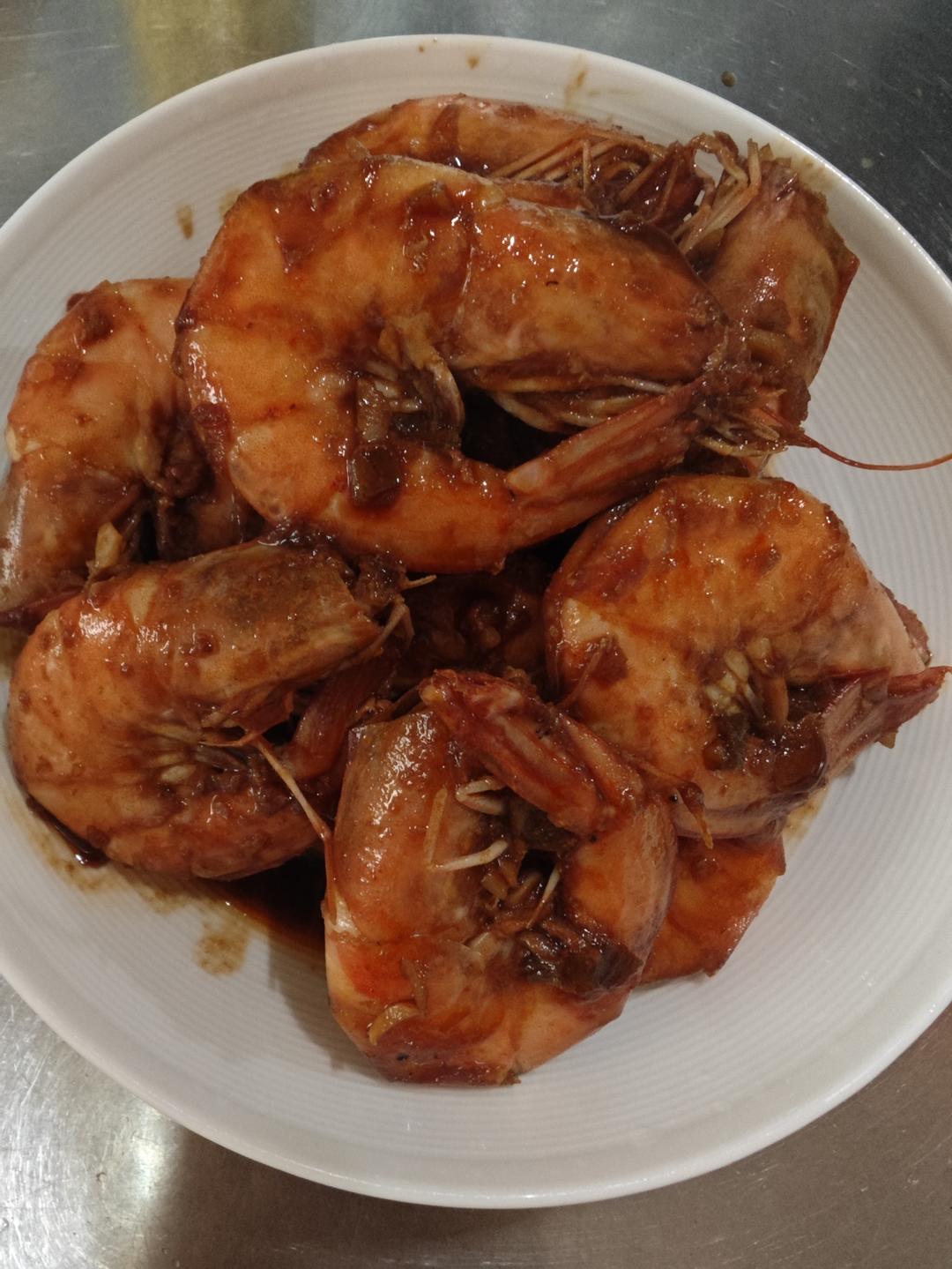 家庭版油焖大虾