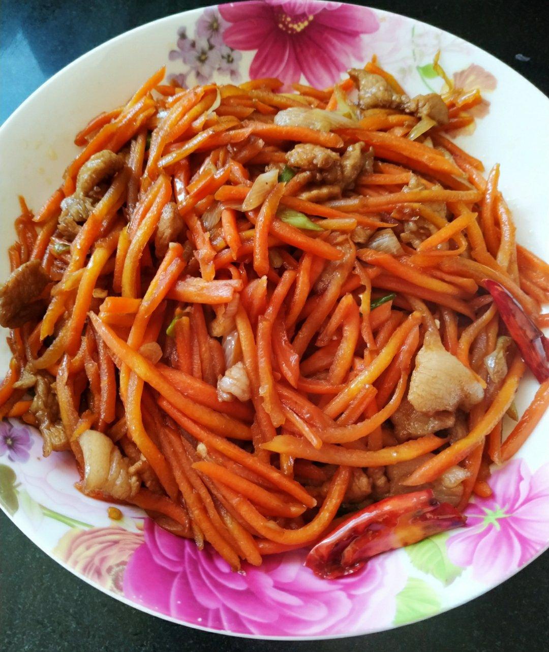 胡萝卜炒肉