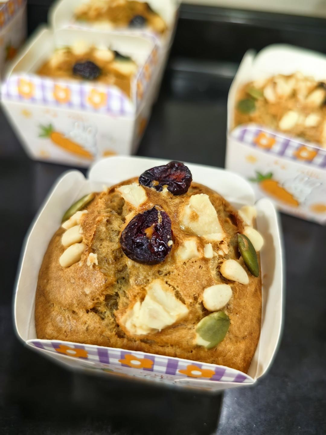 简易版香蕉核桃蛋糕