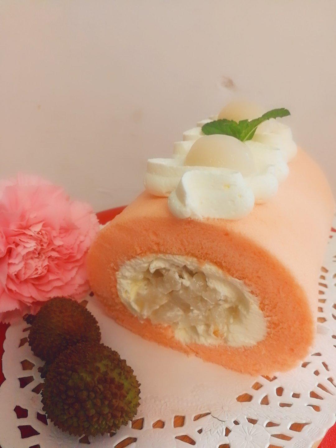 《Tinrry+》粉红荔枝蛋糕卷